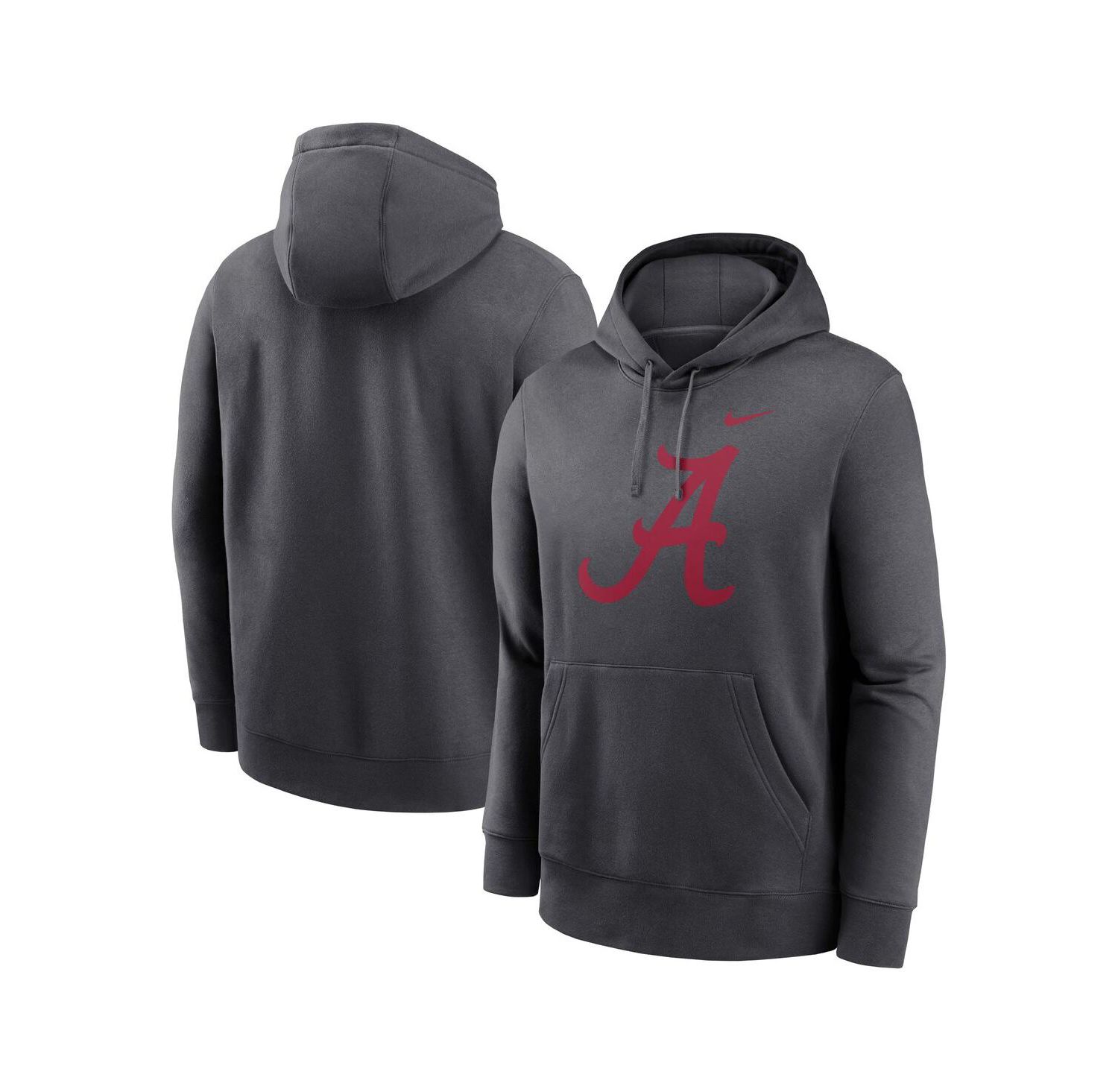 Men's Anthracite Alabama Crimson Tide Primetime Club Fleece Pullover Hoodie