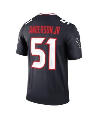 Men's Will Anderson Jr. Navy Houston Texans Team Legend Player Performance Top