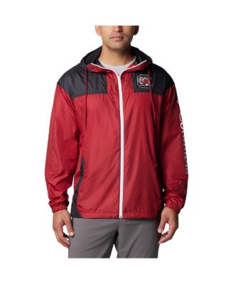 Columbia - Men's Garnet South Carolina Gamecocks Flash Challenger II Omni-Shade Full-Zip Hoodie Windbreaker Jacket
