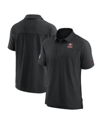 Nike - Men's Black San Francisco 49ers 2022/23 Sideline Lockup Performance Polo