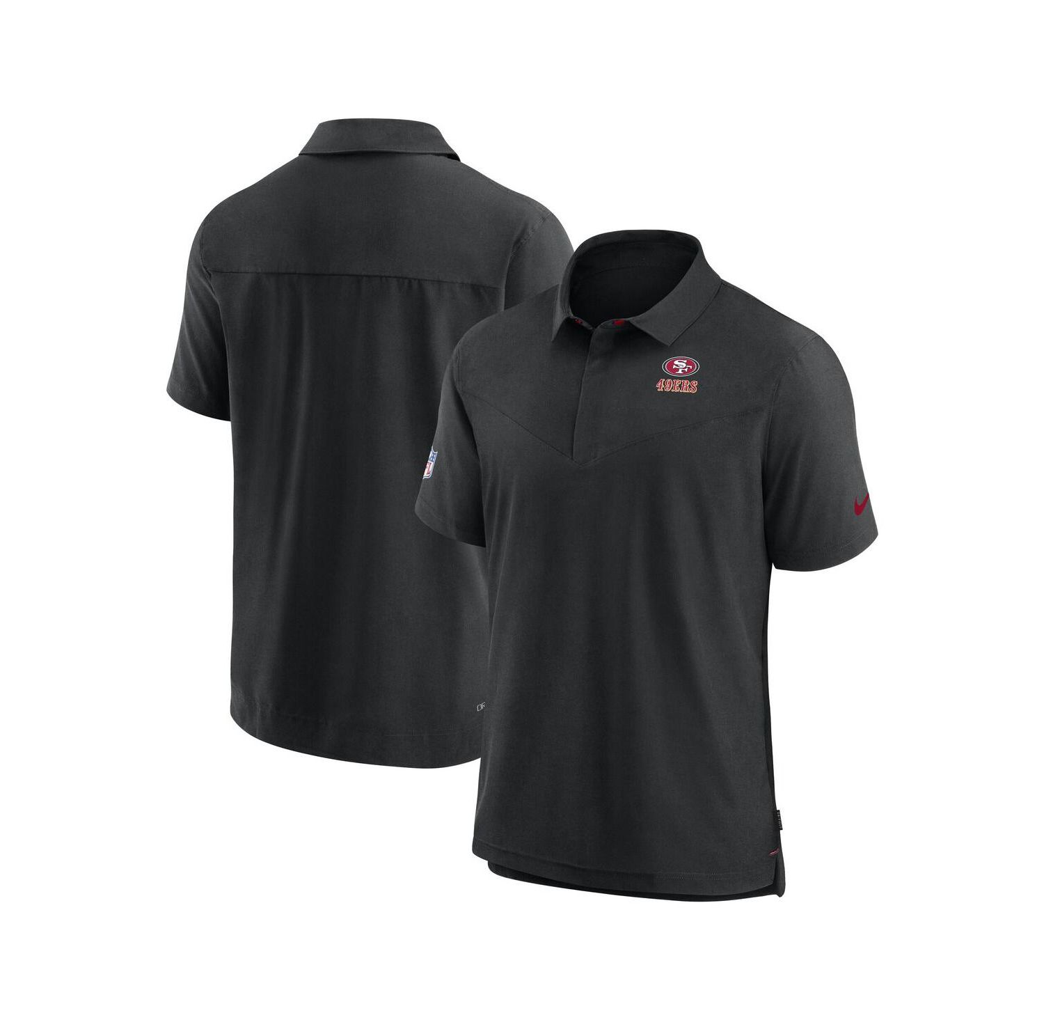 Men's Black San Francisco 49ers 2022/23 Sideline Lockup Performance Polo