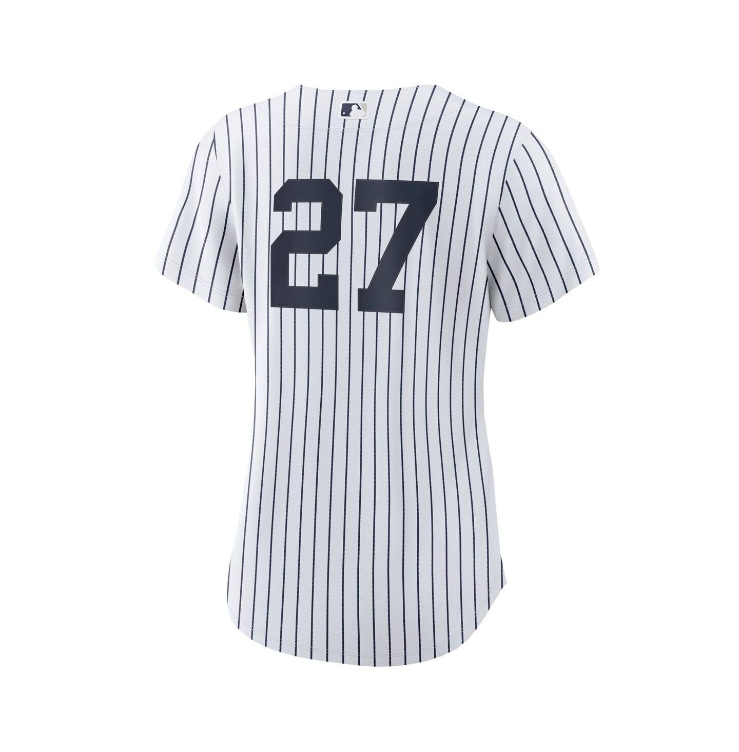 Женский топ Nike Giancarlo Stanton White New York Yankees Home Replica Player Jersey — фото 3