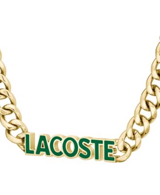 Gold-Tone Green Logo Script 22" Pendant Necklace
