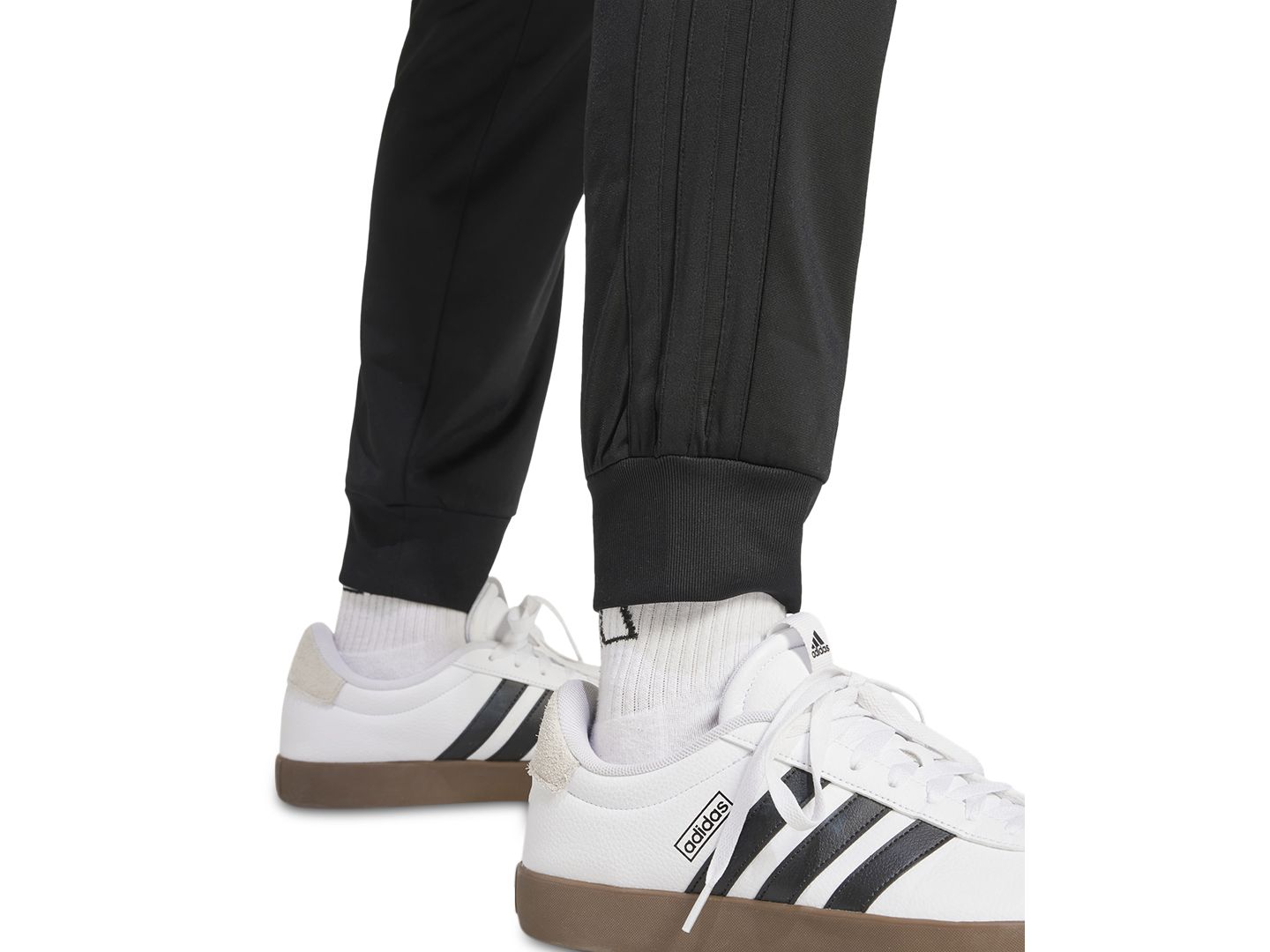 Мужские брюки adidas 3-Stripes Tricot Regular Tapered Track Pants, цвет: Чёрный / Blac — фото 4