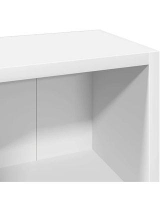 CD Cabinets 2 pcs White 8.3"x6.3"x36.8" Engineered Wood