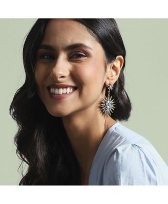 Crystal Rays Drop Earrings