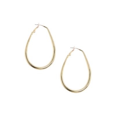 Minimal Oval Hoop Earrrings