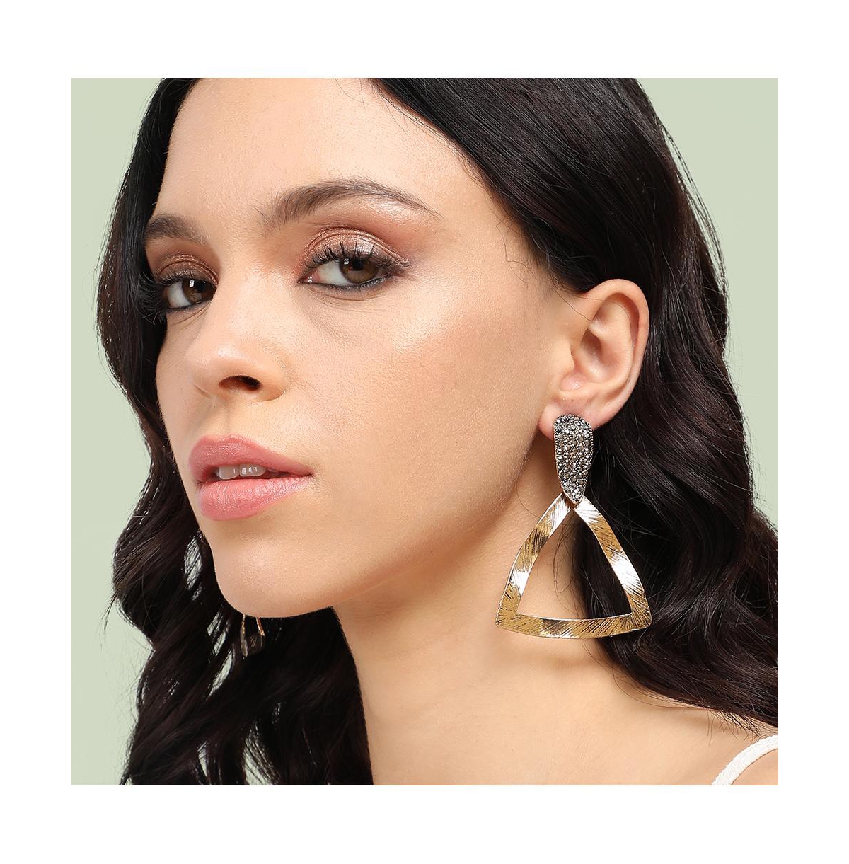 Sohi Party Drop Earrings In Gold