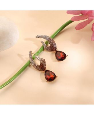 Crystal Pear Drop Earrings