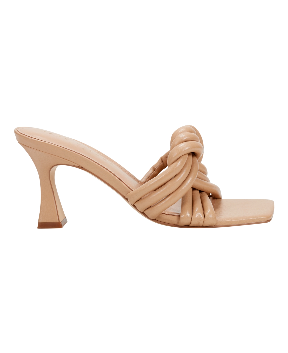 Shop Marc Fisher Ltd Women's Dru Slip-on Dress Sandals In Medium Natural Leather