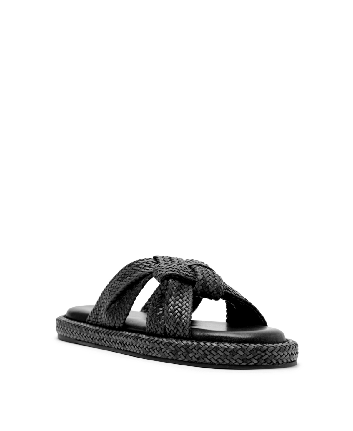 Shop Schutz Women's Kali Flat Sandals In Black