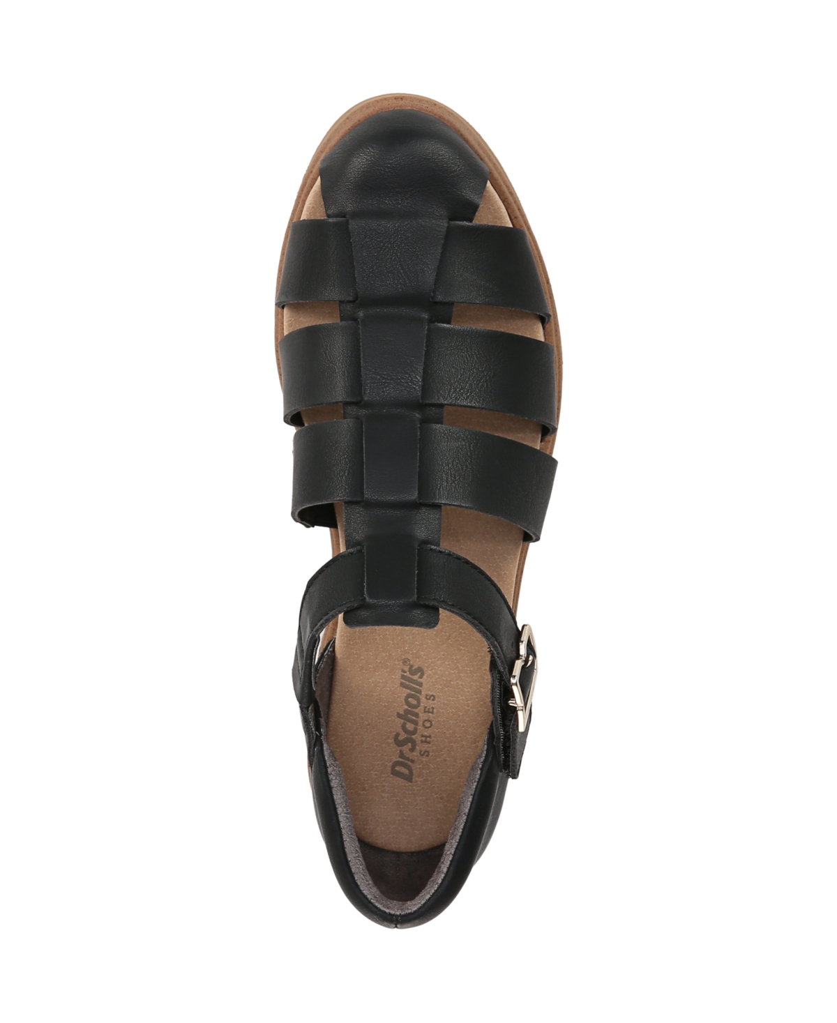 Shop Dr. Scholl's Women's Hello Seaside Fisherman Sandals In Black Faux Leather