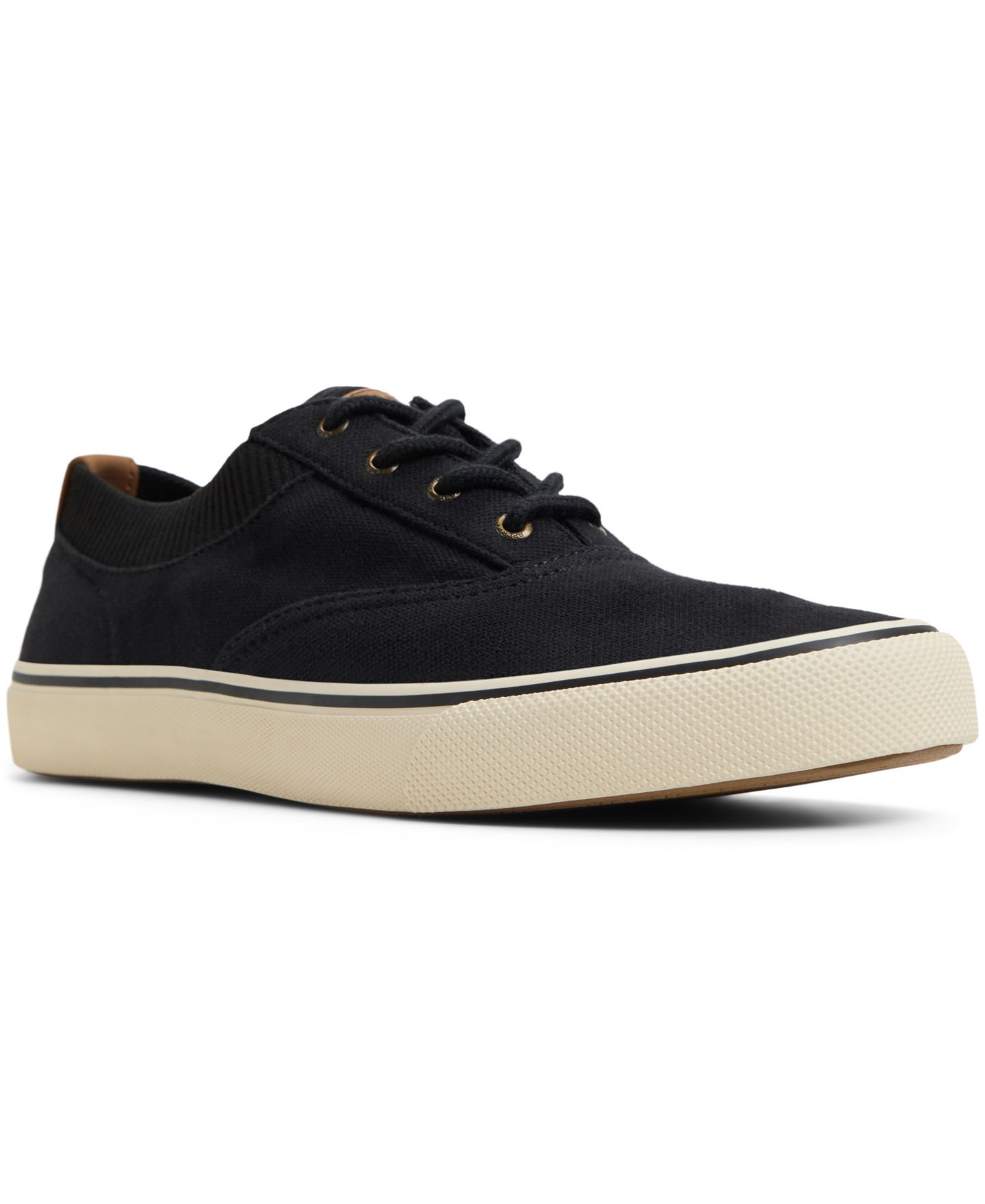 Мужские кроссовки Sperry Striper II CVO, цвет: Вязаный чёрный — фото 1
