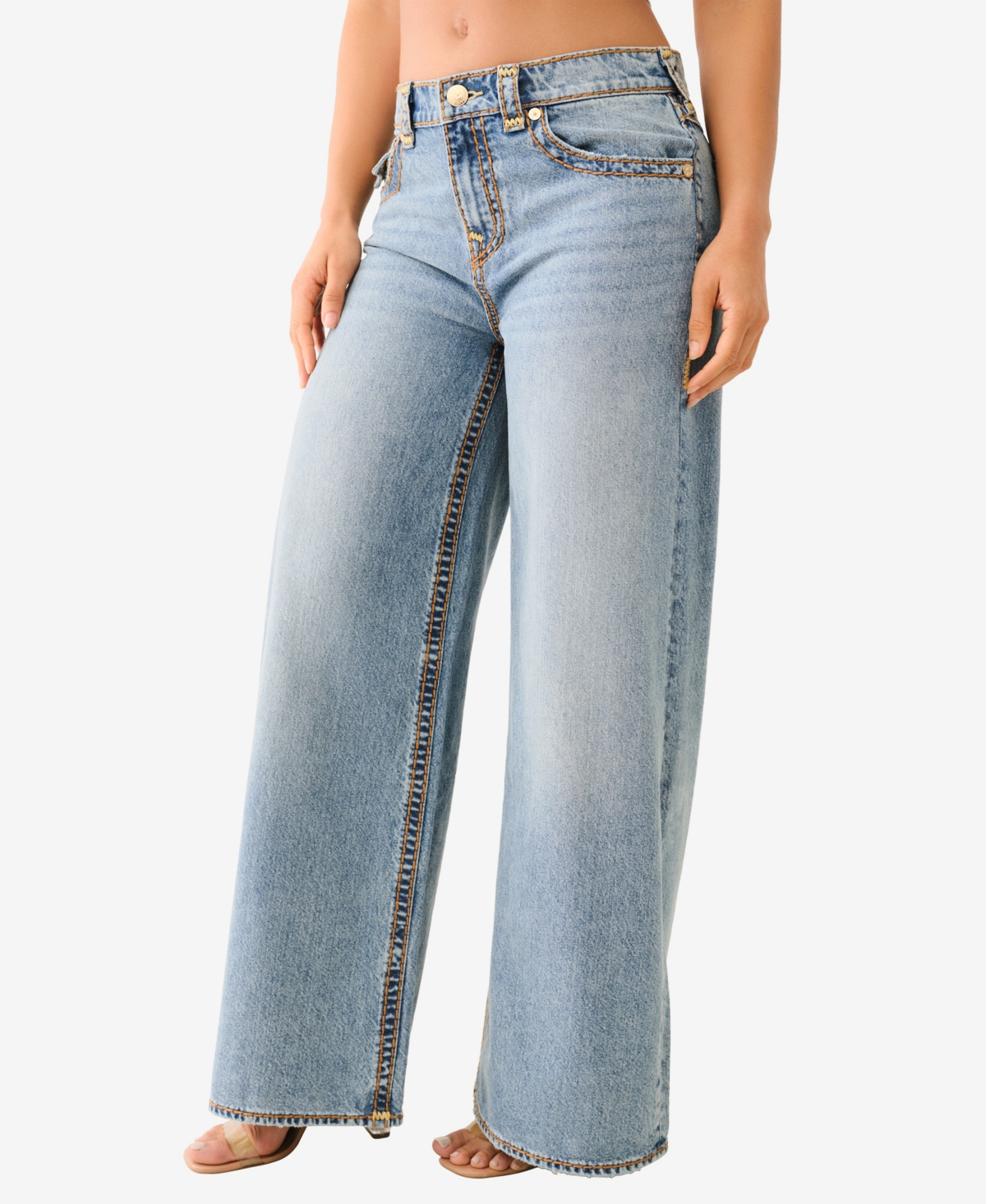 TRUE RELIGION WOMEN'S JESSIE SUPER T BAGGY JEANS 