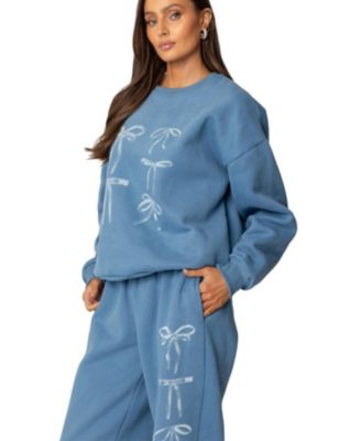 Women's Bow Bliss Oversized Sweatshirt