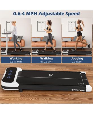 2.5HP Under Desk Treadmill for Home and Office Remote Control LED Display