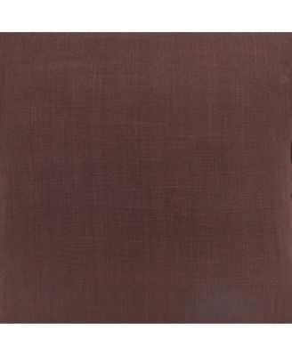 Cocoa Flange Accent Throw Pillow