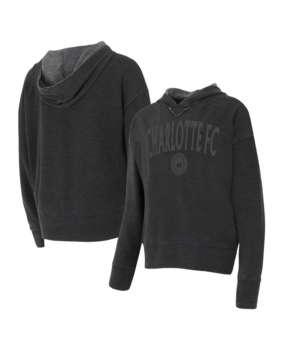 Shop Concepts Sport Women's Charcoal Charlotte Fc Volley Hoodie Long Sleeve T-shirt