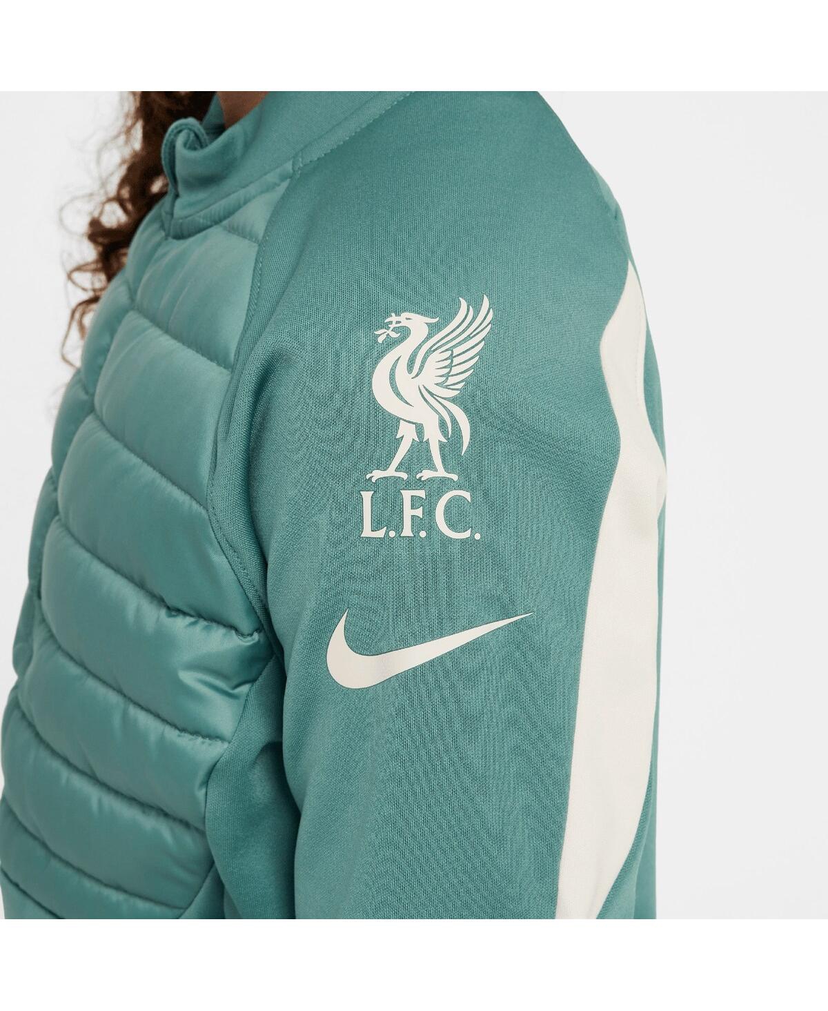 Nike Big Boys And Girls Teal Liverpool 2024/25 Academy Drill Quarter-zip Top In Teal