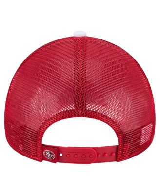 Toddler Scarlet San Francisco 49ers Sport Night Color Block 9FORTY A-Frame Trucker Adjustable Hat