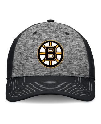 Men's Gray/Black Boston Bruins Fundamental Top Shelf 2-Tone Flex Hat