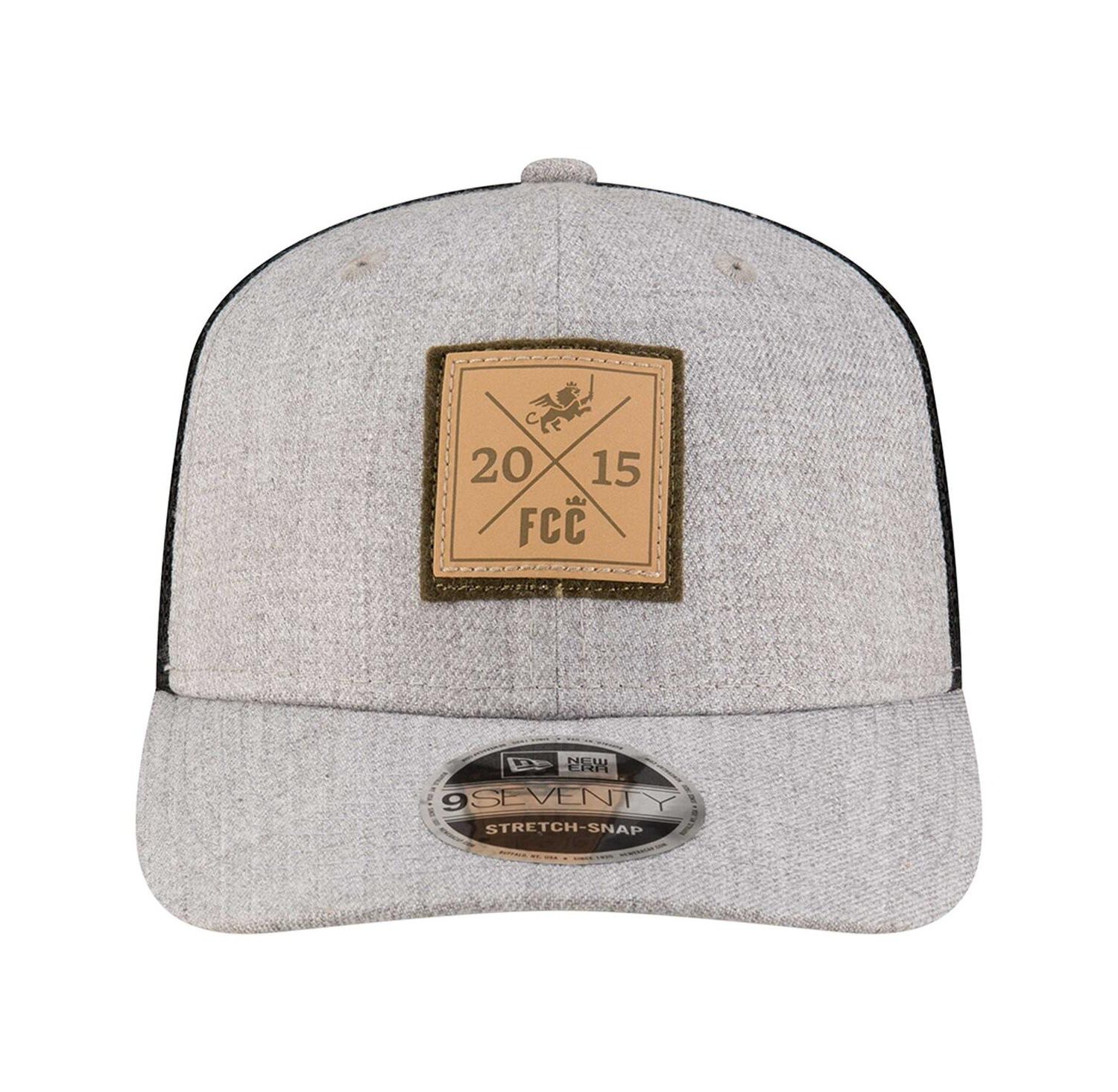 Men's Heather Gray FC Cincinnati 9SEVENTY COOLERA Stretch-Snap Adjustable Hat