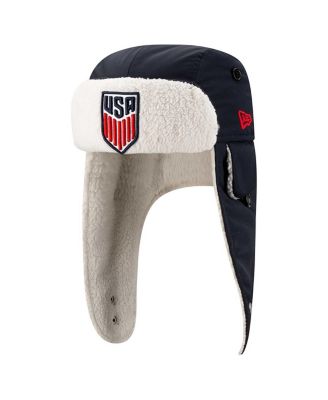 New Era - Men's Navy USMNT Trapper Knit Hat