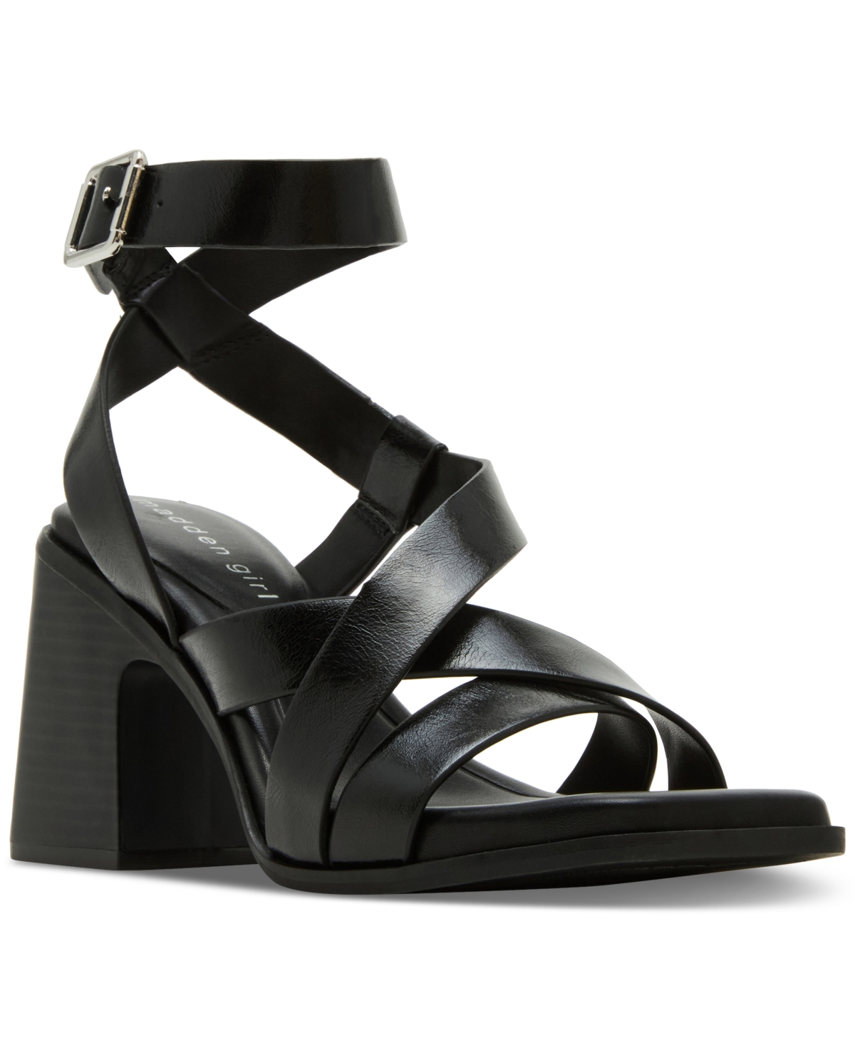 Hero Strappy Block-Heel City Sandals - Black