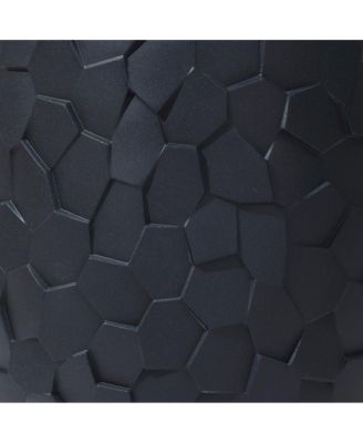 Black Beehive Round 19.7-Inch Tall Planter