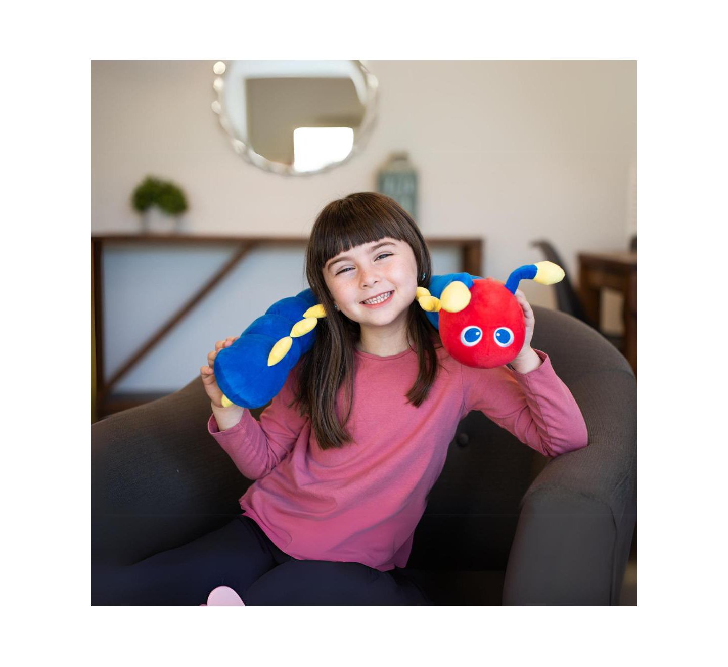 Детская мягкая игрушка Bintiva Bear Weighted Plush, цвет: Caterpillar — фото 2