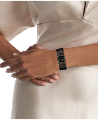 Women's CK Meridian Black Ionic Plated Stainless Steel Bracelet Watch, 22mm