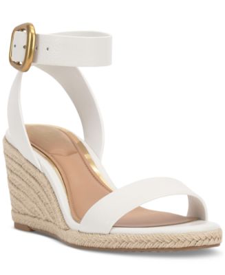 Vince Camuto Women's Felia Buckle Espadrille Wedge Sandals - Macy's