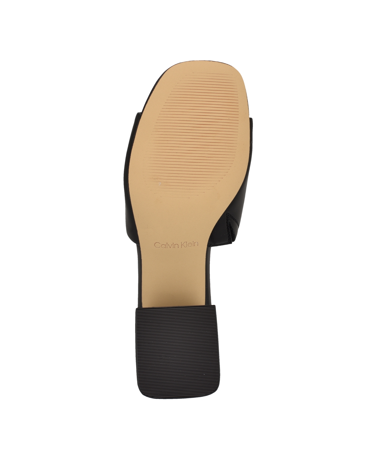Calvin Klein Rowena Block Heel Sandal In Black