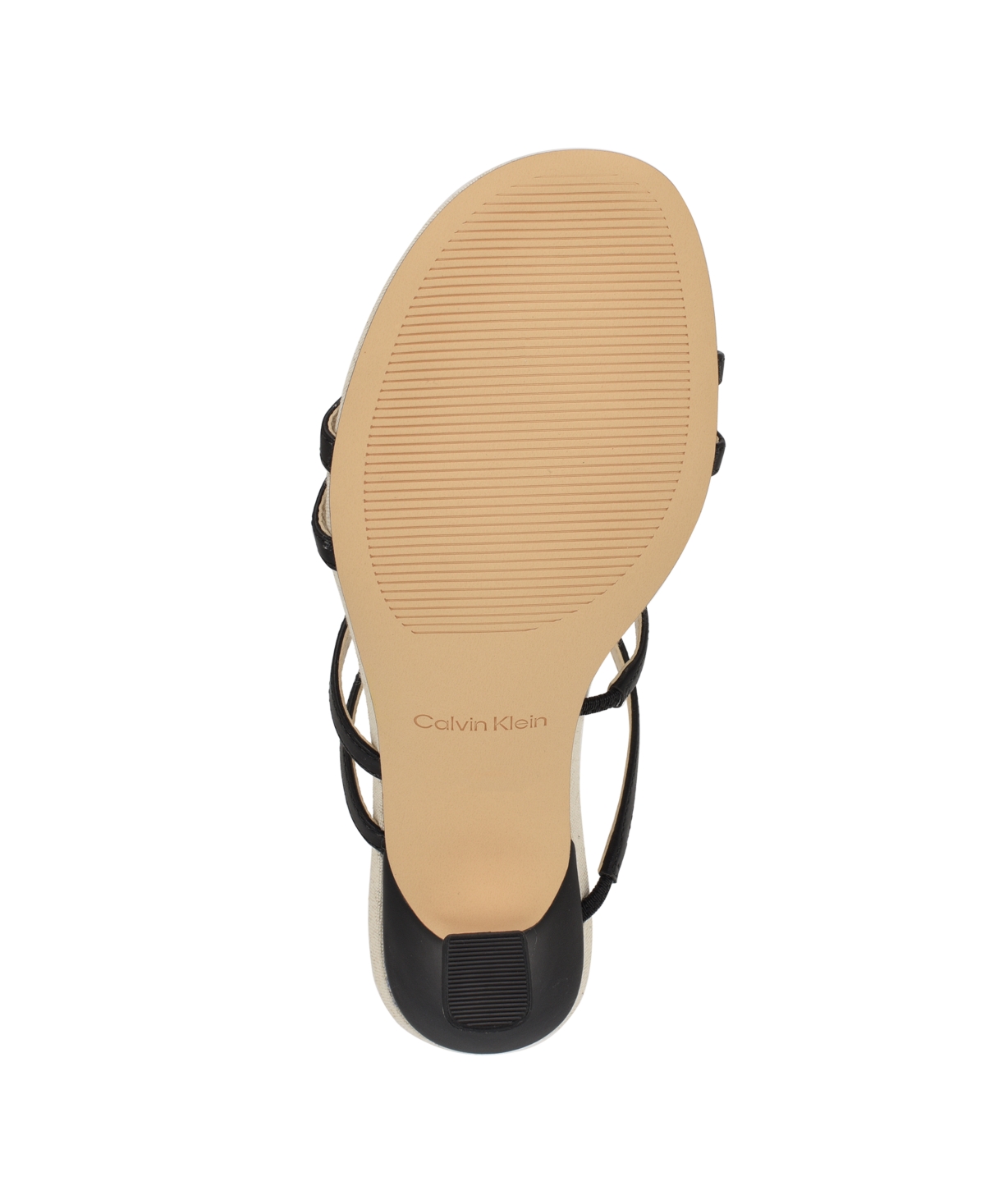 Calvin Klein Women's Jayla Strappy Tapered Heel Sandals In Black