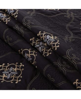 3 Piece Quilted Embroidery Quilts Bedspreads Set Emma Queen