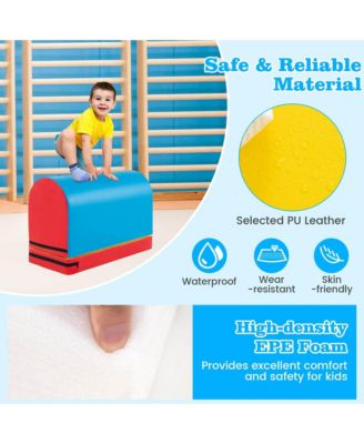 Mailbox Tumbling Mat Gymnastics Vaulting Box with Detachable Mat and Carrying Handle