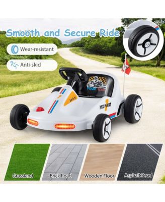 12V Kids Electric Go Kart 7AH Battery Powered Ride on Race Toy with Remote Control