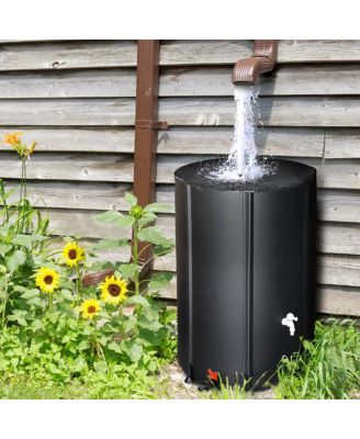 Folding Rain Barrel Water Collector for Eco-Friendly and Space-Saving Water Storage
