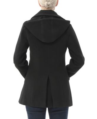 Women's Mira Wool Blend Hooded Pea Coat