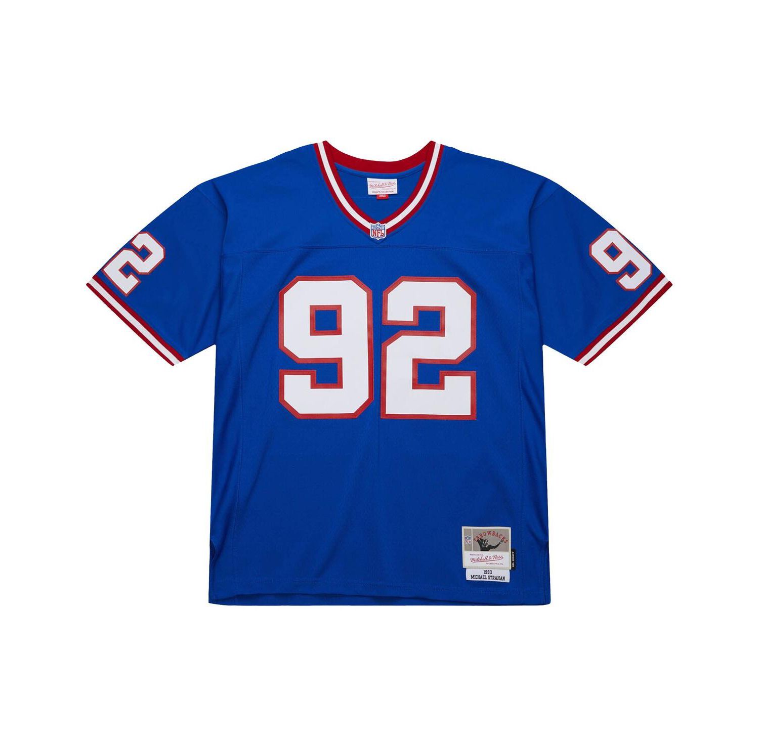 Men's Michael Strahan Royal New York Giants Big & Tall 1993 Retired Player Replica Jersey
