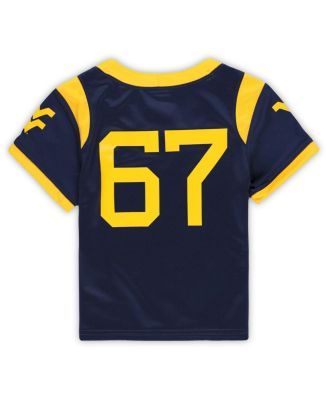 Toddler 67 Navy West Virginia Mountaineers Untouchable Replica Football Jersey
