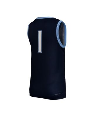 Big Boys and Girls 1 Navy Villanova Wildcats Replica Basketball Jersey