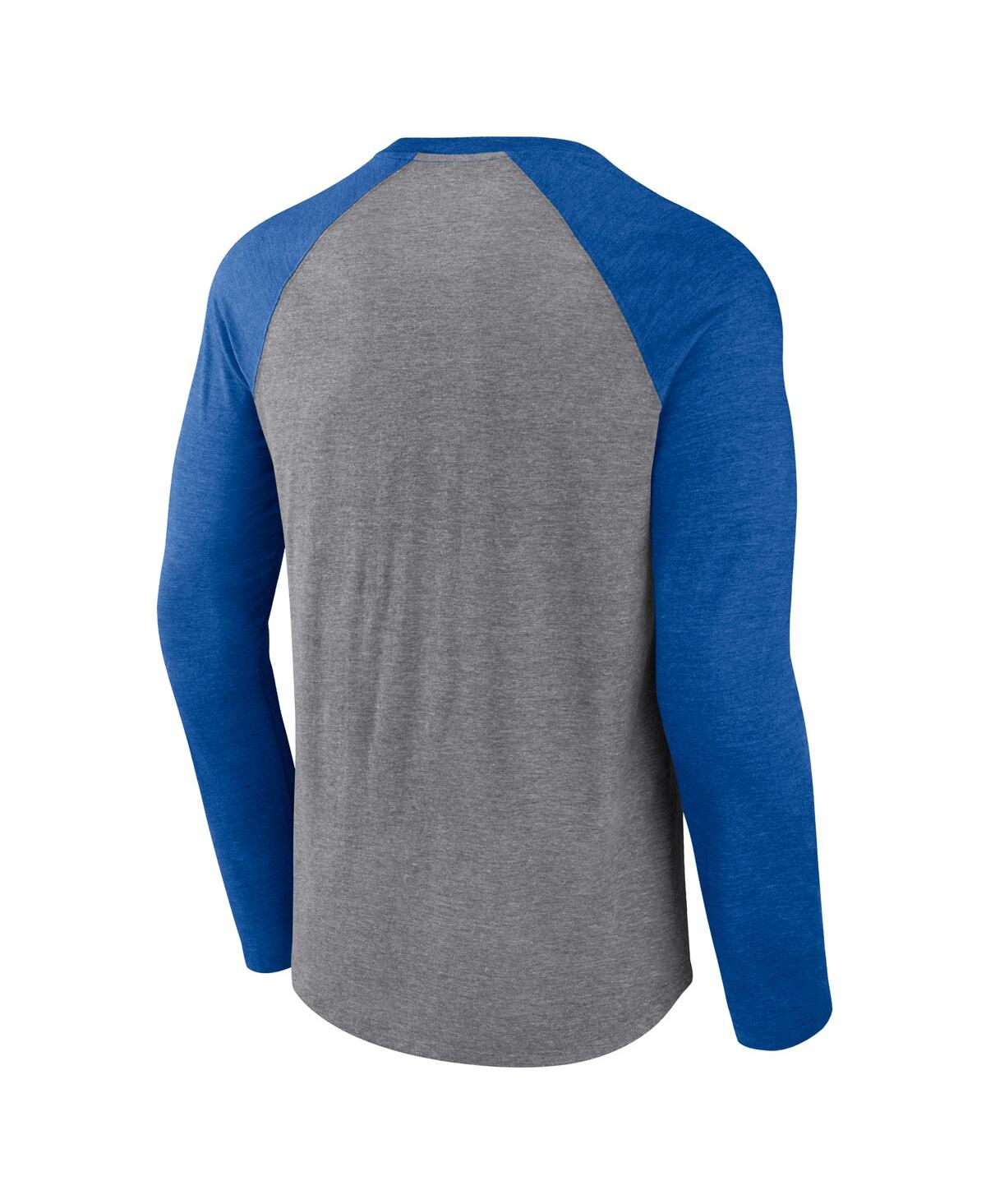 Fanatics Men's Gray Kentucky Wildcats Banner Year Tri-blend Raglan Long Sleeve T-shirt In Gray