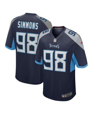 Nike - Big Boys and Girls Jeffery Simmons Navy Tennessee Titans Team Game Jersey