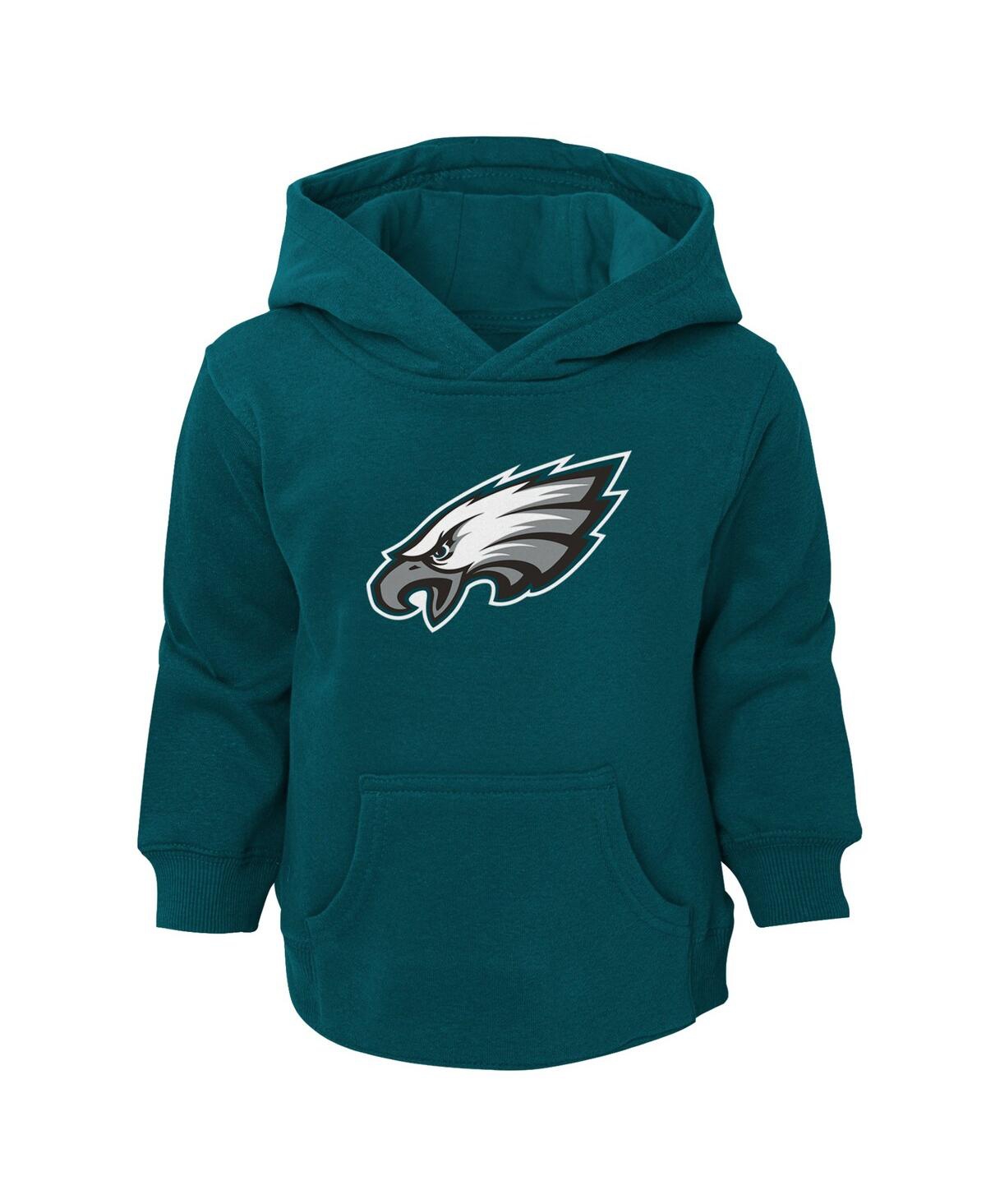 Outerstuff Toddler Midnight Green Philadelphia Eagles Logo Pullover Hoodie In Green