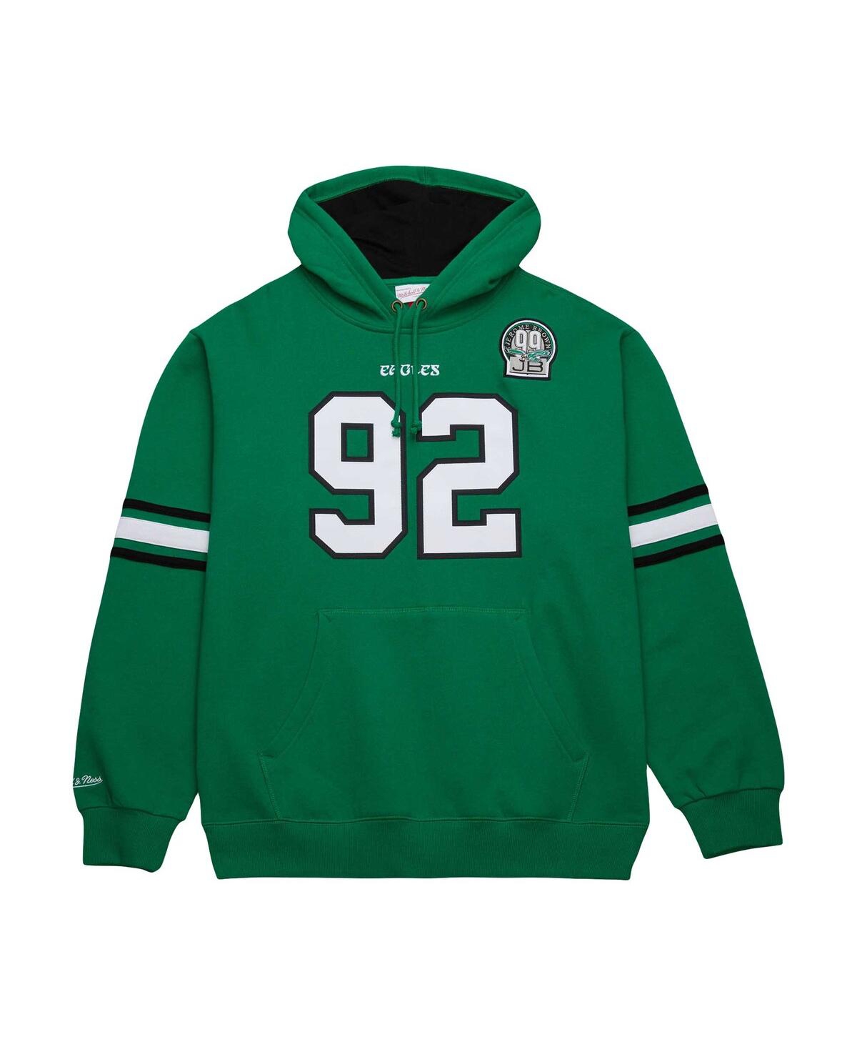 Mitchell & Ness Men's Reggie White Kelly Green Philadelphia Eagles Retired Player Name Number Pullover Hoodie In Kelly Green