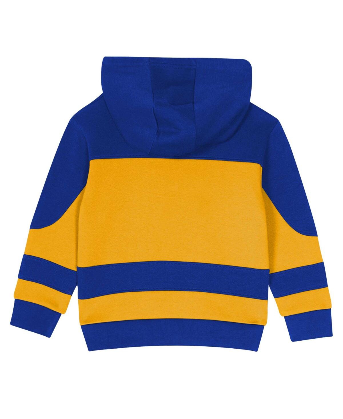 Outerstuff Toddler Blue/gold St. Louis Blues Puck Hero Fleece Hoodie And Sweatpants Set In Blue,gold