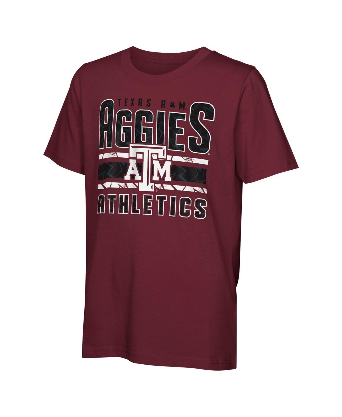 Outerstuff Big Boys And Girls Texas A & M Aggies In The Mix T-shirt Combo Set In Maroon