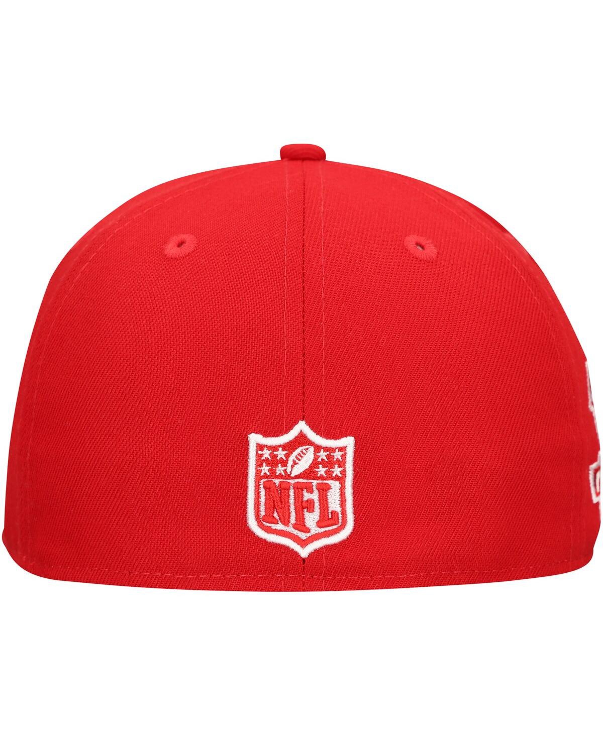 NEW ERA MEN'S RED HOUSTON TEXANS MAIN PATCH 59FIFTY FITTED HAT