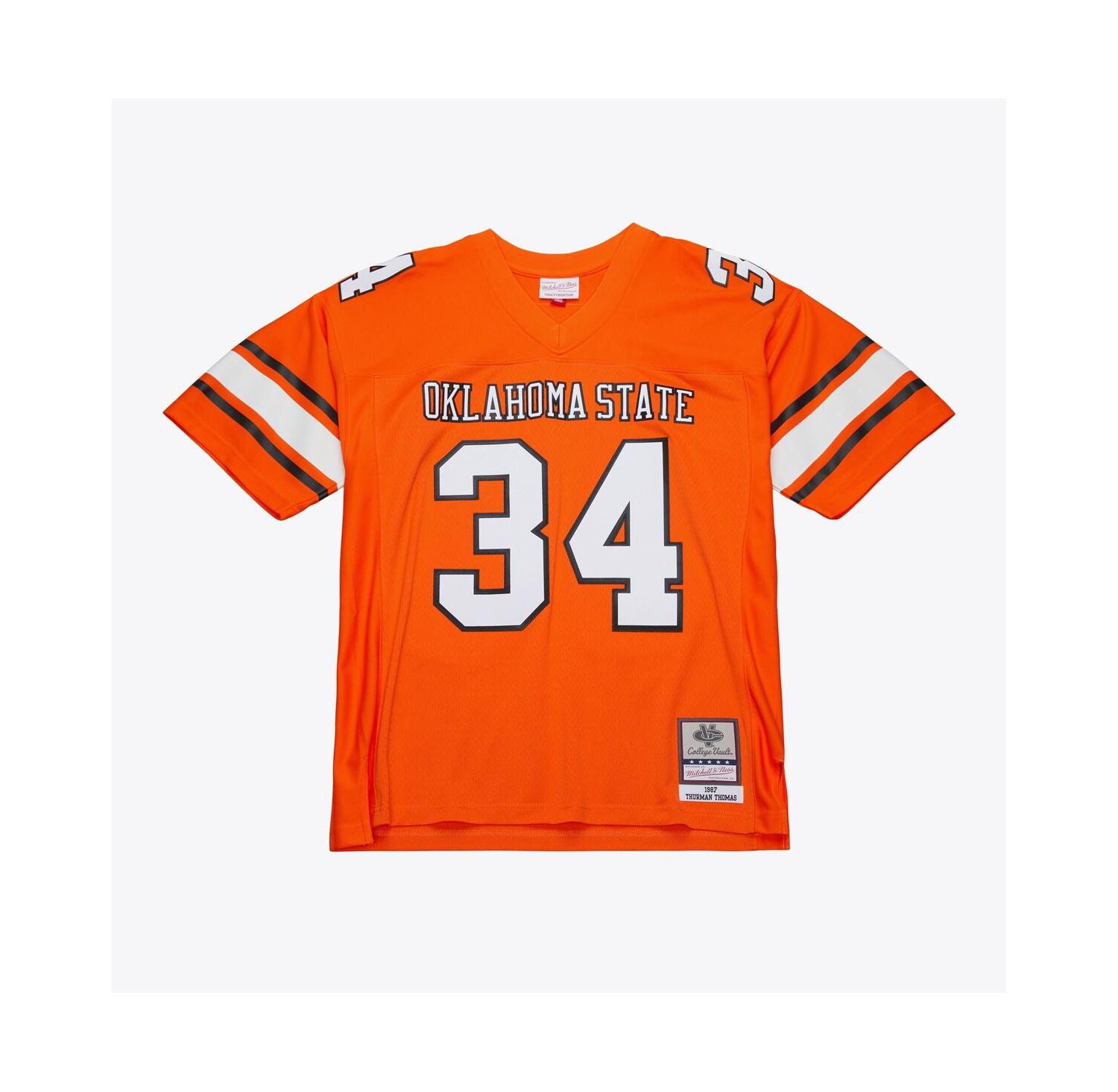 Men's Thurman Thomas Orange Oklahoma State Cowboys 1987 Replica Jersey